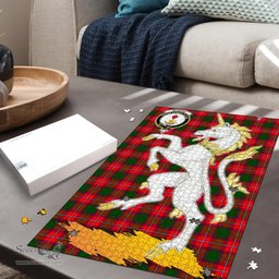 Scottish Rattray Modern Clan Tartan Puzzle - Unicorn Style Scottish Plaid Tartan Plaid