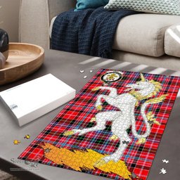 Scottish Udny Clan Tartan Puzzle - Unicorn Style Scottish Plaid Tartan Plaid