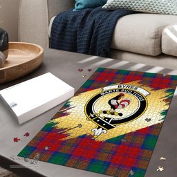 Scottish Byres Clan Tartan Puzzle - Gold Style Scottish Plaid Tartan Plaid