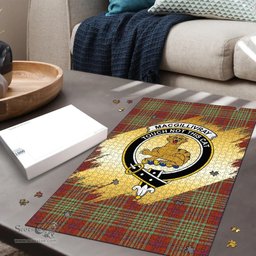 Scottish MacGillivray Hunting Ancient Clan Tartan Puzzle - Gold Style Scottish Plaid Tartan Plaid