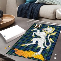 Scottish Baird Ancient Clan Tartan Puzzle - Unicorn Style Scottish Plaid Tartan Plaid