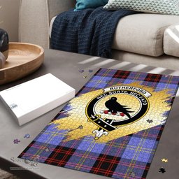 Scottish Rutherford Clan Tartan Puzzle - Gold Style Scottish Plaid Tartan Plaid