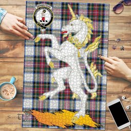 Scottish Dennistoun Clan Tartan Puzzle - Unicorn Style Scottish Plaid Tartan Plaid