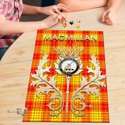 Scottish MacMillan Clan Tartan Puzzle - Thistle Scotland Style Scottish Plaid Tartan Plaid