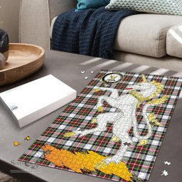 Scottish Stewart Dress Modern Clan Tartan Puzzle - Unicorn Style Scottish Plaid Tartan Plaid