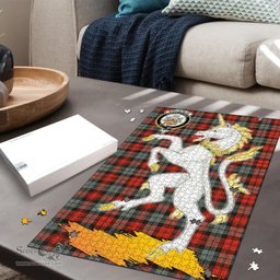 Scottish MacLachlan Weathered Clan Tartan Puzzle - Unicorn Style Scottish Plaid Tartan Plaid