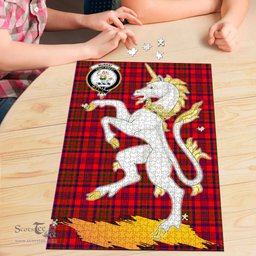 Scottish Murray of Tulloch Modern Clan Tartan Puzzle - Unicorn Style Scottish Plaid Tartan Plaid