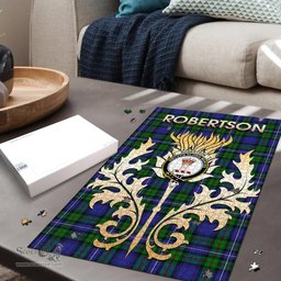 Scottish Robertson Hunting Modern Clan Tartan Puzzle - Thistle Scotland Style Scottish Plaid Tartan Plaid