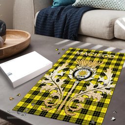 Scottish MacLeod of Lewis Modern Clan Tartan Puzzle - Thistle Scotland Style Scottish Plaid Tartan Plaid