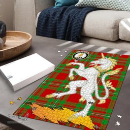Scottish Callander Modern Clan Tartan Puzzle - Unicorn Style Scottish Plaid Tartan Plaid