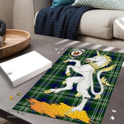 Scottish Mow Clan Tartan Puzzle - Unicorn Style Scottish Plaid Tartan Plaid