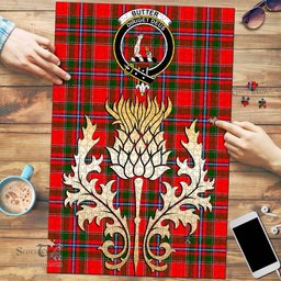 Scottish Butter Clan Tartan Puzzle - Thistle Gold Style Scottish Plaid Tartan Plaid