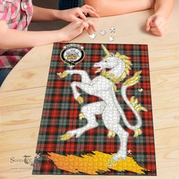 Scottish MacLachlan Weathered Clan Tartan Puzzle - Unicorn Style Scottish Plaid Tartan Plaid