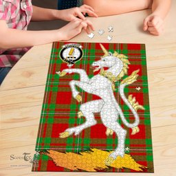 Scottish Callander Modern Clan Tartan Puzzle - Unicorn Style Scottish Plaid Tartan Plaid