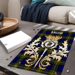 Scottish Muir Clan Tartan Puzzle - Thistle Scotland Style Scottish Plaid Tartan Plaid