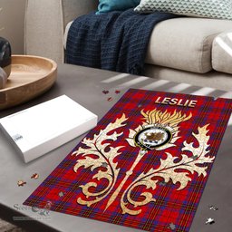Scottish Leslie Modern Clan Tartan Puzzle - Thistle Scotland Style Scottish Plaid Tartan Plaid