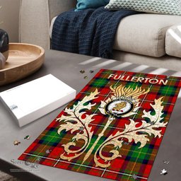 Scottish Fullerton Clan Tartan Puzzle - Thistle Scotland Style Scottish Plaid Tartan Plaid