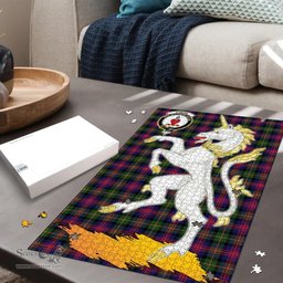 Scottish Logan Modern Clan Tartan Puzzle - Unicorn Style Scottish Plaid Tartan Plaid