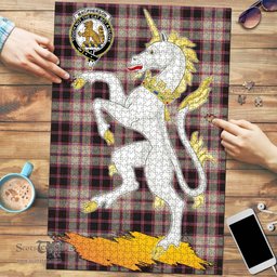 Scottish MacPherson Hunting Ancient Clan Tartan Puzzle - Unicorn Style Scottish Plaid Tartan Plaid