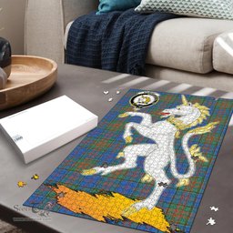 Scottish Stewart of Appin Hunting Ancient Clan Tartan Puzzle - Unicorn Style Scottish Plaid Tartan Plaid