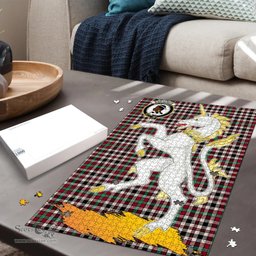 Scottish Borthwick Dress Ancient Clan Tartan Puzzle - Unicorn Style Scottish Plaid Tartan Plaid