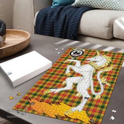Scottish Baxter Clan Tartan Puzzle - Unicorn Style Scottish Plaid Tartan Plaid