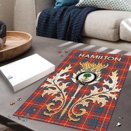 Scottish Hamilton Ancient Clan Tartan Puzzle - Thistle Scotland Style Scottish Plaid Tartan Plaid