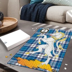 Scottish Roberton Clan Tartan Puzzle - Unicorn Style Scottish Plaid Tartan Plaid