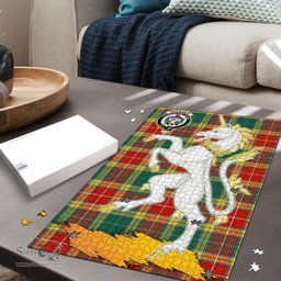 Scottish Buchanan Old Sett Clan Tartan Puzzle - Unicorn Style Scottish Plaid Tartan Plaid