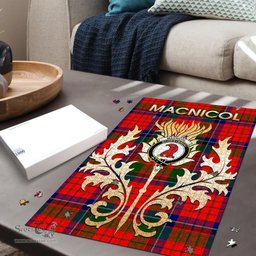 Scottish MacNicol of Scorrybreac Clan Tartan Puzzle - Thistle Scotland Style Scottish Plaid Tartan Plaid
