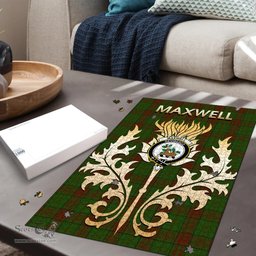 Scottish Maxwell Hunting Clan Tartan Puzzle - Thistle Scotland Style Scottish Plaid Tartan Plaid