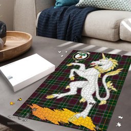 Scottish Crosbie Clan Tartan Puzzle - Unicorn Style Scottish Plaid Tartan Plaid