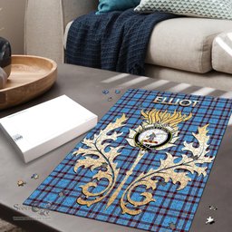 Scottish Elliot Ancient Clan Tartan Puzzle - Thistle Scotland Style Scottish Plaid Tartan Plaid