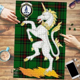 Scottish Ged Clan Tartan Puzzle - Unicorn Style Scottish Plaid Tartan Plaid