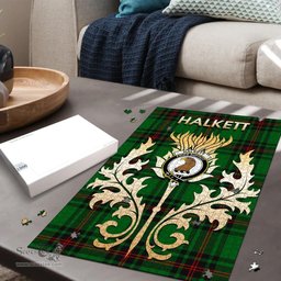 Scottish Halkett Clan Tartan Puzzle - Thistle Scotland Style Scottish Plaid Tartan Plaid