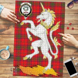 Scottish Ross Modern Clan Tartan Puzzle - Unicorn Style Scottish Plaid Tartan Plaid