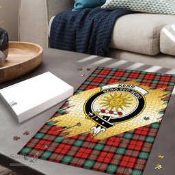Scottish Kerr Ancient Clan Tartan Puzzle - Gold Style Scottish Plaid Tartan Plaid