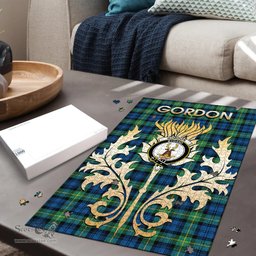 Scottish Gordon Ancient Clan Tartan Puzzle - Thistle Scotland Style Scottish Plaid Tartan Plaid
