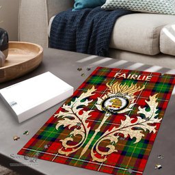 Scottish Fairlie Modern Clan Tartan Puzzle - Thistle Scotland Style Scottish Plaid Tartan Plaid