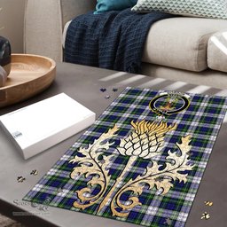 Scottish Gordon Dress Modern Clan Tartan Puzzle - Thistle Gold Style Scottish Plaid Tartan Plaid