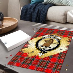 Scottish Binning Clan Tartan Puzzle - Gold Style Scottish Plaid Tartan Plaid