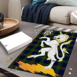 Scottish Dundas Modern 02 Clan Tartan Puzzle - Unicorn Style Scottish Plaid Tartan Plaid