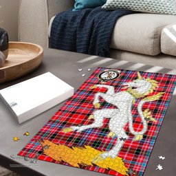 Scottish Straiton Clan Tartan Puzzle - Unicorn Style Scottish Plaid Tartan Plaid