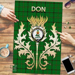 Scottish Don Clan Tartan Puzzle - Thistle Scotland Style Scottish Plaid Tartan Plaid