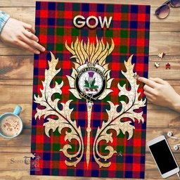 Scottish Gow of Skeoch Clan Tartan Puzzle - Thistle Scotland Style Scottish Plaid Tartan Plaid