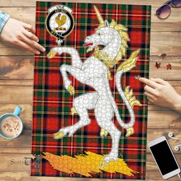 Scottish Lyle Clan Tartan Puzzle - Unicorn Style Scottish Plaid Tartan Plaid