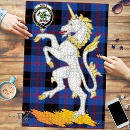 Scottish Maule Clan Tartan Puzzle - Unicorn Style Scottish Plaid Tartan Plaid