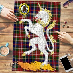 Scottish Christie Clan Tartan Puzzle - Unicorn Style Scottish Plaid Tartan Plaid