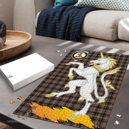Scottish Sutherland Weathered Clan Tartan Puzzle - Unicorn Style Scottish Plaid Tartan Plaid