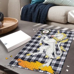 Scottish MacRae Dress Modern Clan Tartan Puzzle - Unicorn Style Scottish Plaid Tartan Plaid